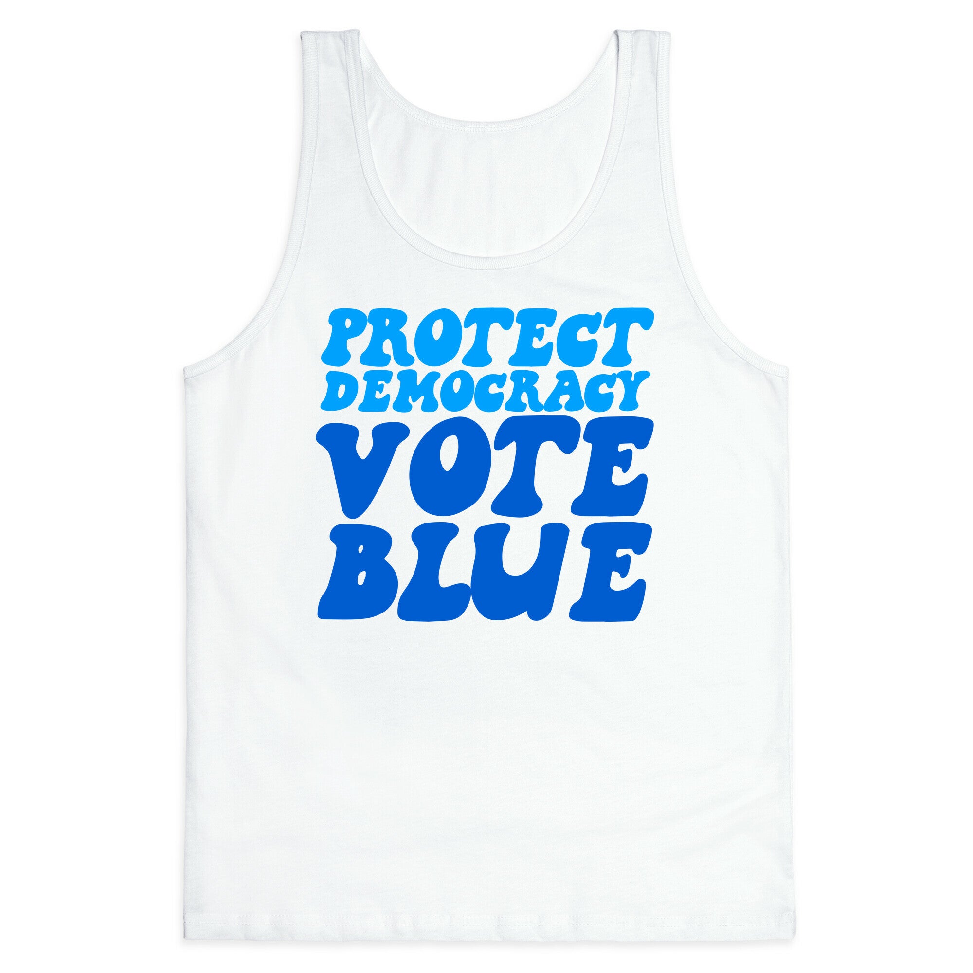 Protect Democracy Vote Blue Tank Top